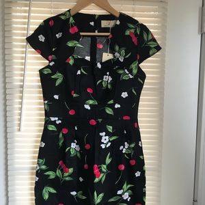 Brand New Flowers & Cherries Dress